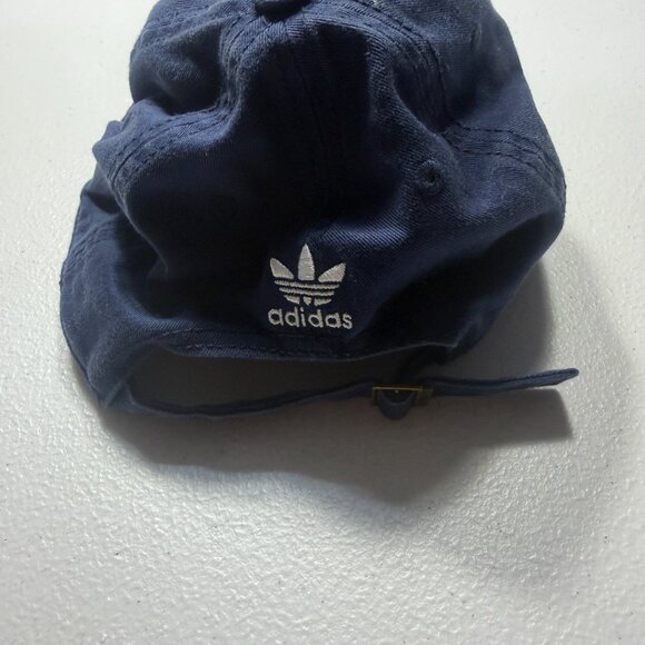 Adidas Originals Navy Blue Trefoil Dad Hat – Adjustable Cotton Baseball Cap - Picture 4 of 4
